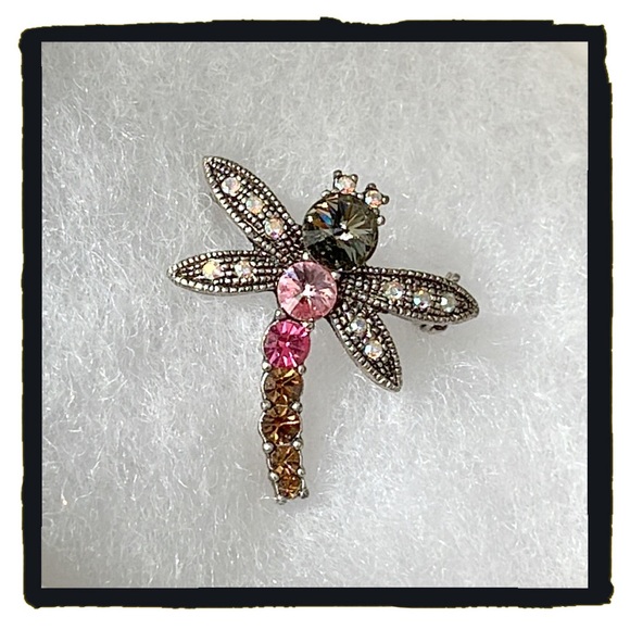 💕Beautiful Vintage Dragonfly Brooch / Pin💕 - Picture 4 of 9